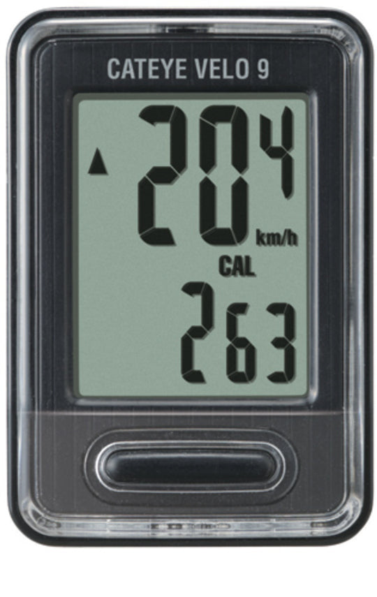 Fietscomputer Cateye Velo 9 VL820 Zwart