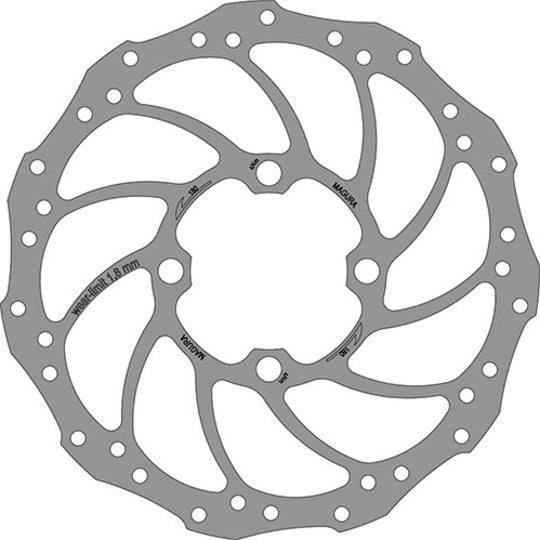 MAG Schijf Storm Rohloff 4GTS 180MM Zilver