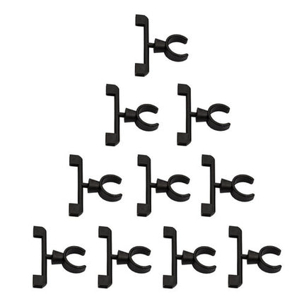 Prijskaartklem PVC Verstelbaar Zwart set van 10