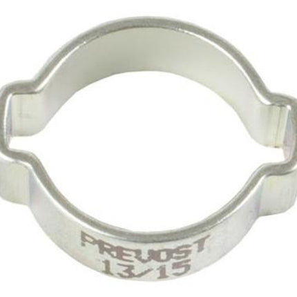 Prevost Slangklem 11-13 set van 10 Zilver
