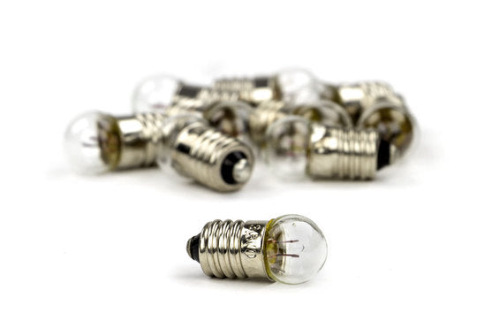 Lamp 3.5V 0.2A E10 Zaklamp set van 10