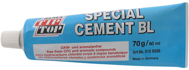 Solutie TipTop Speciaal cement blauw 70gr