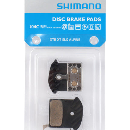 Schijfremblokset Shimano XTR / XT/ SLX / Alfine J04C Metal met koelvinnen