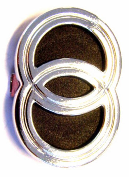 logo klik voorscherm chroom/zwart gilera 573508