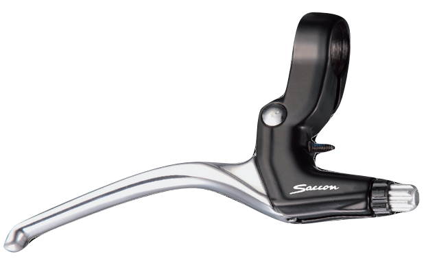 Remgreepset Saccon V-brake - 3 vingers - zwart/zilver