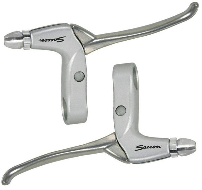 Remgreepset Saccon voor rollerbrake - 4 vingers - satijn / zilver