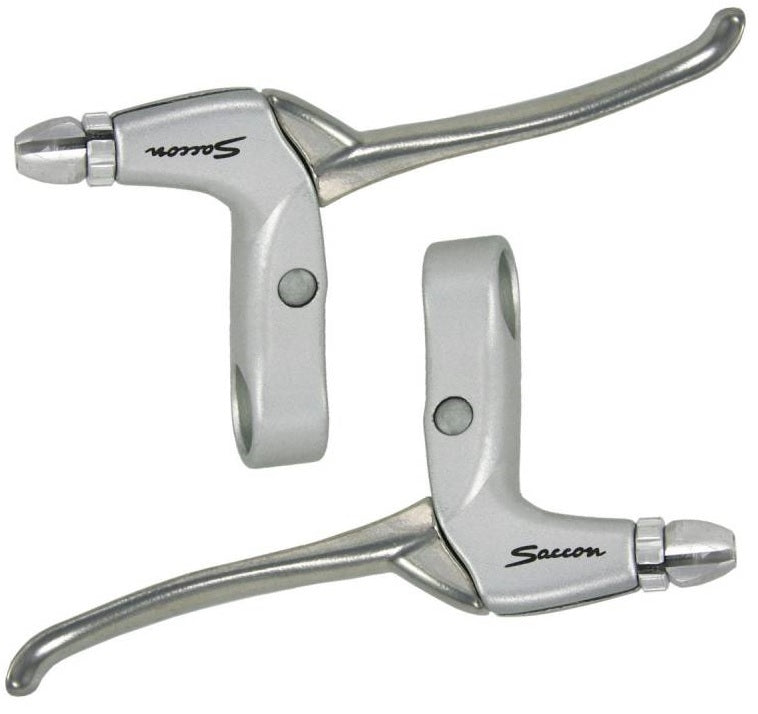 Remgreepset Saccon voor rollerbrake - 4 vingers - satijn / zilver