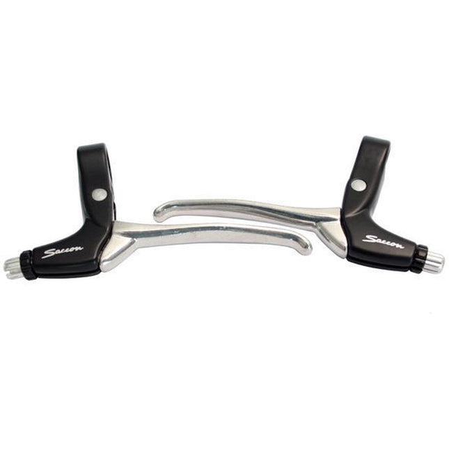 Remgreepset Saccon voor rollerbrake - 4 vingers - zwart / zilver - afbeelding 2