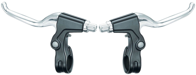 Remgreepset aluminium Edge 3-vingers - zwart/zilver (op kaart)