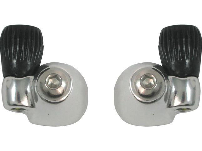 Down-tube kabelstopper Sunrace SP131 - links en rechts - zilver (1 set)