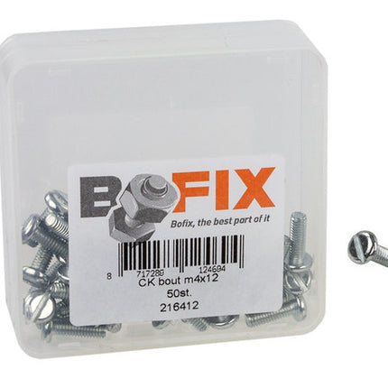 Bout M4X12 Ronde KOP DS A 50 Zilver