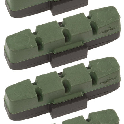 Remblokset Magura HS33 hydro - zwart/groen (per 4 stuks)