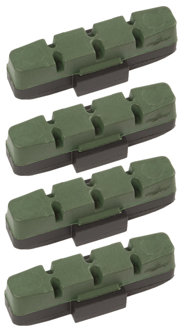 Remblokset Magura HS33 hydro - zwart/groen (per 4 stuks)