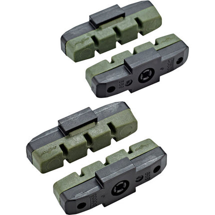 Remblokset Magura HS33 hydro - zwart/groen (per 4 stuks) - afbeelding 2