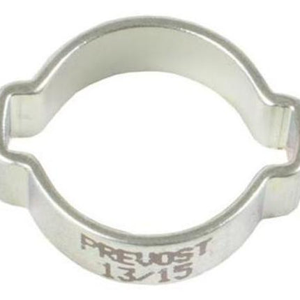 Prevost Slangklem 13-15 set van 10 Zilver