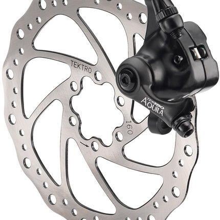 Schijfremset mechanisch Tektr MD-M500 achterkant met 160 mm remschijf