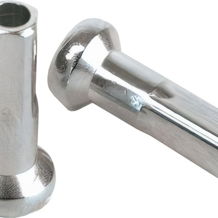 Spaaknippel Sapim velg 14 voor spaak 13 - zilver (100 stuks)