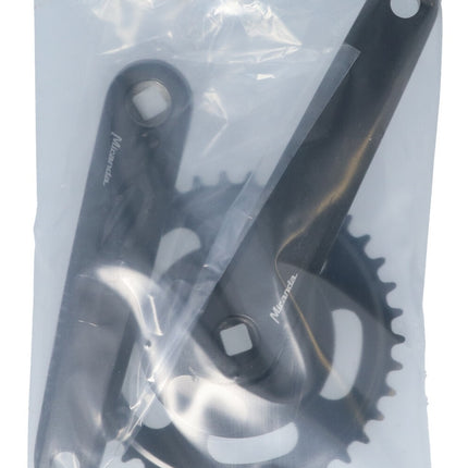 Crankstel 38T Miranda Delta 170mm crankarm - met disc 9.5cm - zwart - afbeelding 3