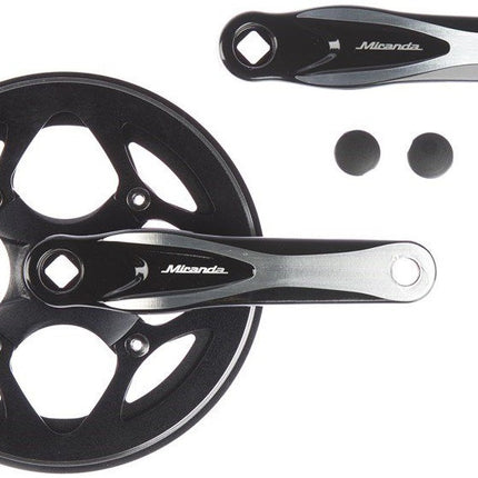 Crankstel 46T Miranda Alfa 1R+ met rockring - zwart