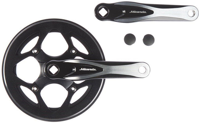 Crankstel 46T Miranda Alfa 1R+ met rockring - zwart