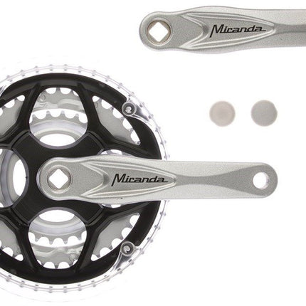Crankset 8-speed Miranda Alfa 3 42/32/22T 8mm - silver