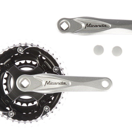 Crankset 8 speed Miranda Alfa 3, 42/34/24T 5mm - silver