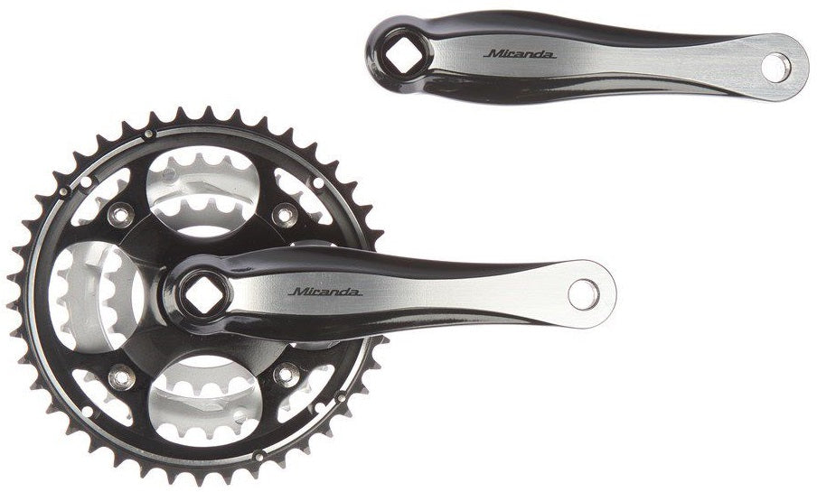 Crankstel Miranda Beta 3R+ 22/32/42T - zwart/zilver
