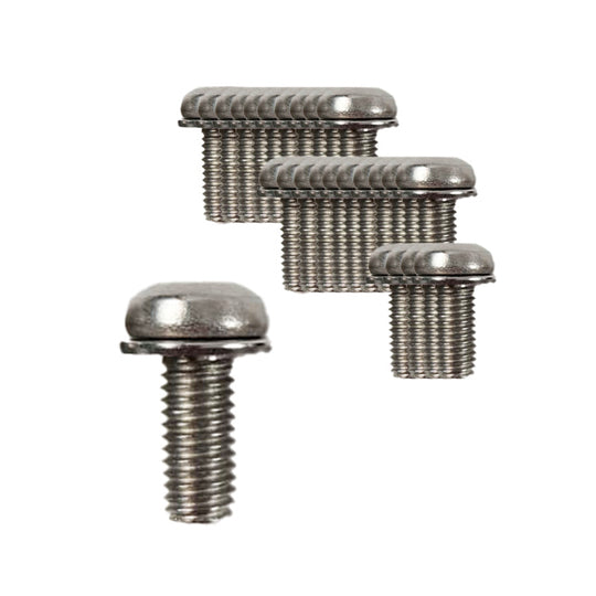 Bout M5X12 Torx met plaat RVS set van 25 Zilver