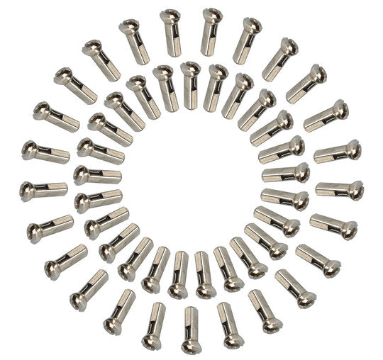 Spaaknippel 13 Sapim GR5 Polyax set van 50 Zilver
