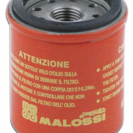 oliefilter malossi beverly, gts 300, gts alle mod., mp3, primavera 125 4t, runner 200cc vxr, sprint 125 4t 0313382