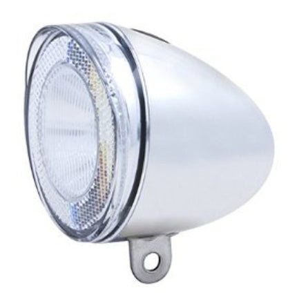 Fiets koplamp XLC Swingo XB Batt Chroom
