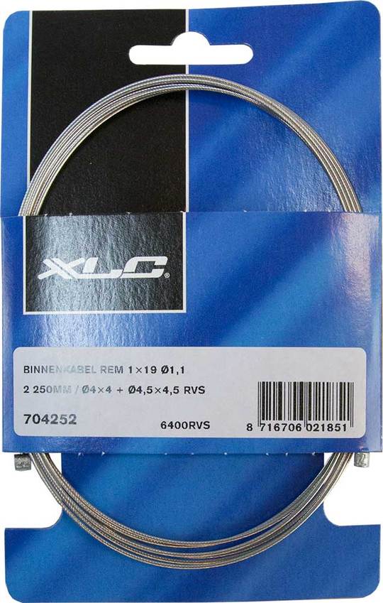 Kabel XLC Vers Binnen RVS Univ Zilver