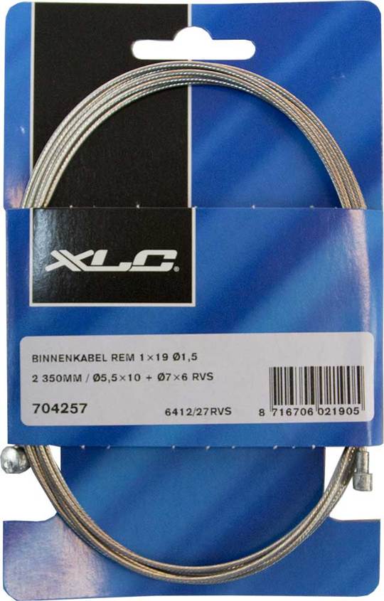 Kabel XLC REM Binnen RVS Univ Zilver