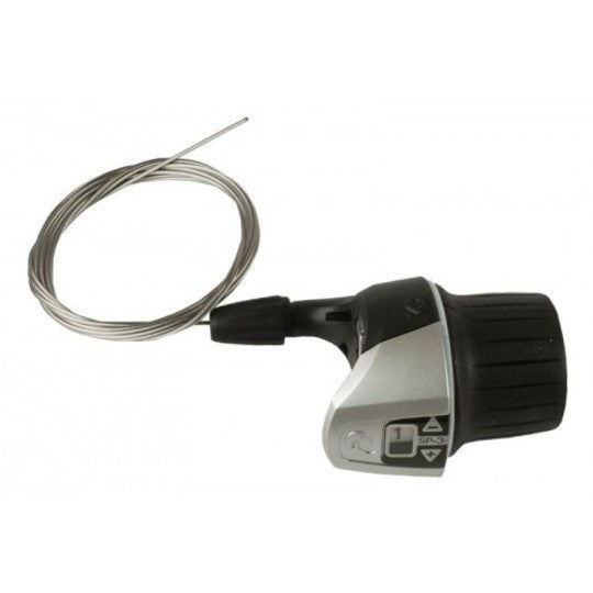 Versteller Shimano Nexus Grip Shift 3V ZILVER-ZWART