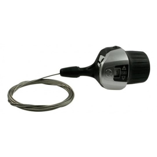 Versteller Shimano Nexus Grip Shift 7V ZILVER-ZWART