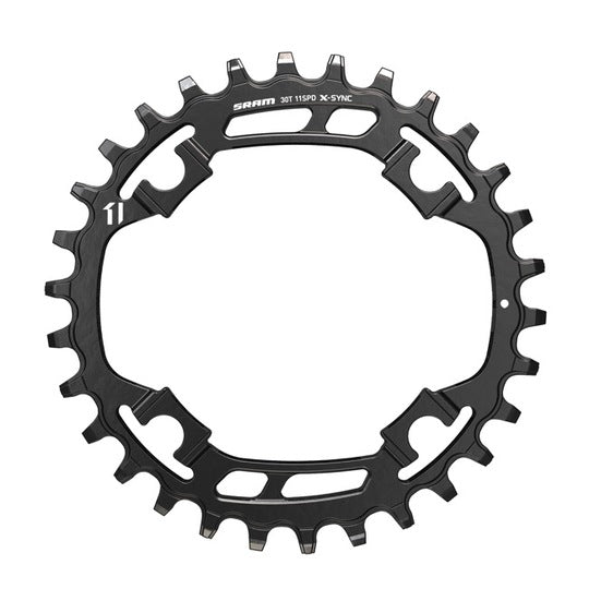 Kett Blad 30 SRAM Xsync 11V Staal 94 Zwart