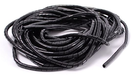 Spiraalband 4MM 10M Kabed Zwart