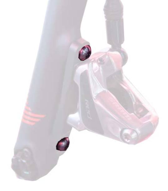 SRAM Boutset Adapter FM RVS 32MM set van 2 Zilver