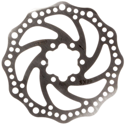 Remschijf Elvedes SX16 RVS Ø160mm met 6 remschijfboutjes