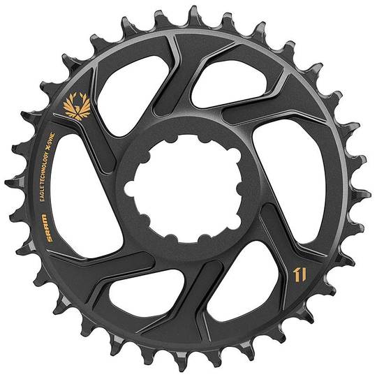 Kettingblad SRAM XX1 Eagle Kett Blad 38 Xsync Zwart Goud