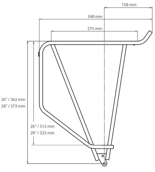 Naaf Batavus Sturmey Archer / ION Naafd Remplaat 90MM Zilver
