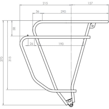 Trapas Batavus ION (alle types) Trapasset 40MM 136MM