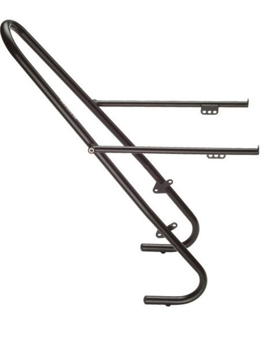 Voordrager 26-28 inch Tubus Tara Big Apple Lowrider Zwart