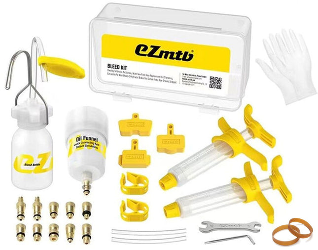 Ontluchtingsset EZmtb Luxe 2022 - incl. metalen adapters
