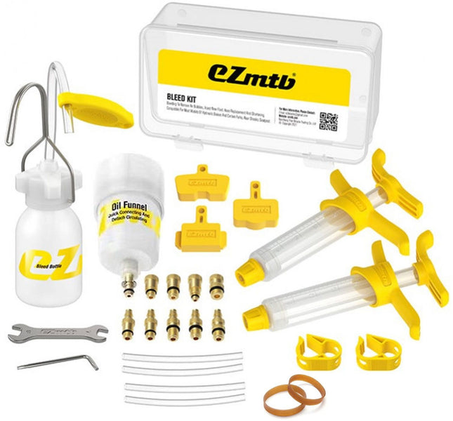 Ontluchtingsset EZmtb STD 2022 - incl. metalen adapters en nieuw model trechter