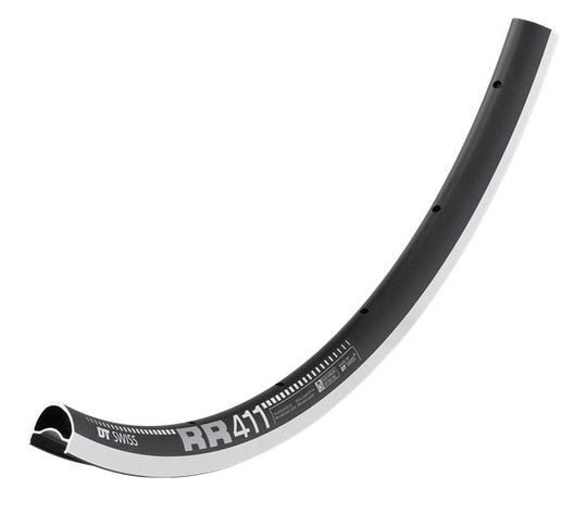 Velg 28" DT Swiss RR411 Asymmetric Asym 28-14 21.5MM Zwart