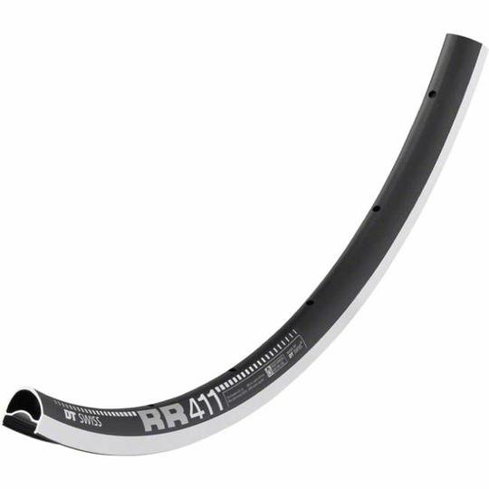Velg 28" DT Swiss RR411 Asymmetric Asym 32-14 21.5MM Zwart