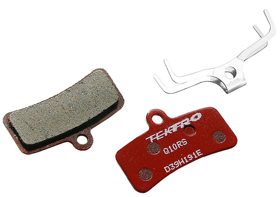Schijfrem rempad Tektro Q10RS 4-piston, resin - rood