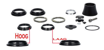 Balhoofdstel VP Q48E 11/8 A48E Zwart