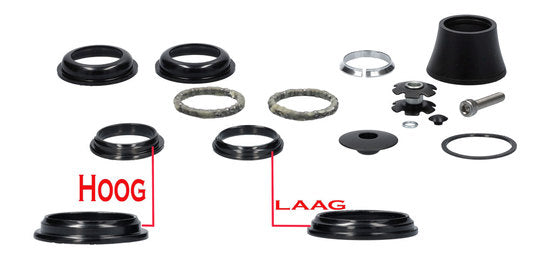 Balhoofdstel VP Q48E 11/8 A48E Zwart